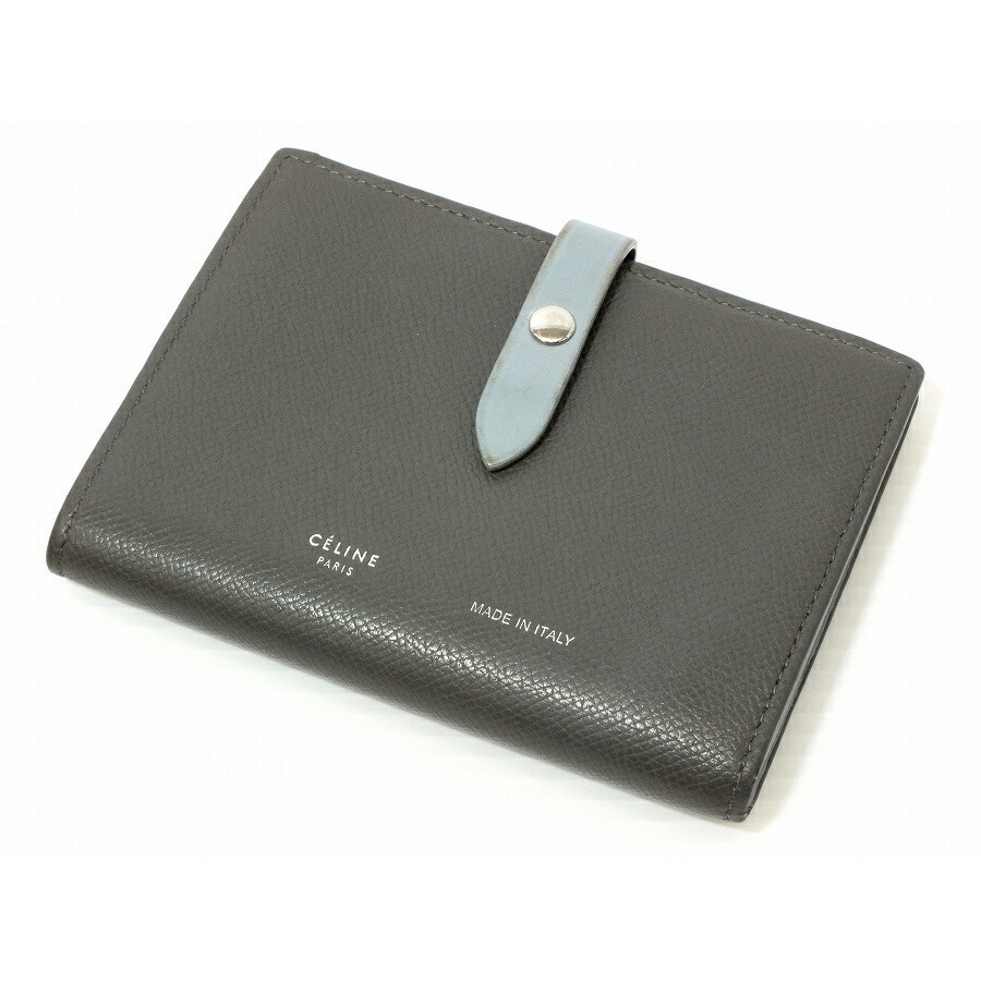 Celine Medium Multi Function Bifold Wallet Gray